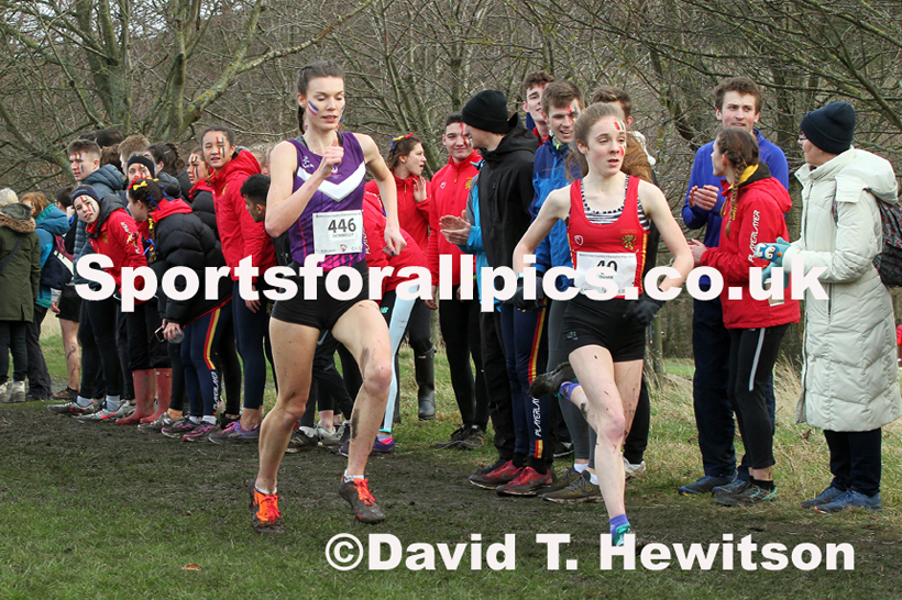 Womens long race  2020 BUCS Cross Country Champs., Edinburgh.  Photo: David T. Hewitson/Sports for All Pics